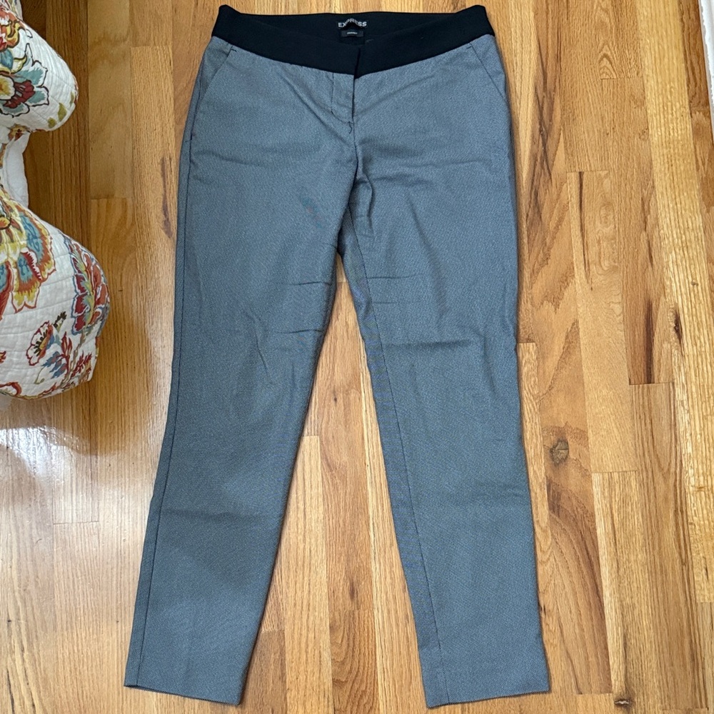 Express Black and White Columnist Pants